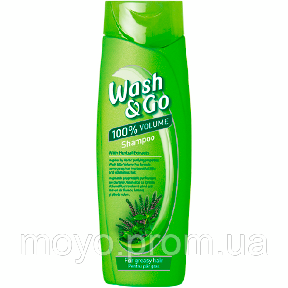 Шампунь для жирного волосся Wash&Go з екстрактами трав 200 мл