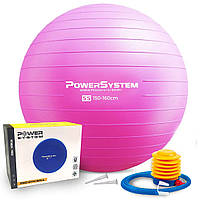 Мяч для фитнеса (фитбол) Power System PS-4011 Ø55 cm PRO Gymball Pink BKA