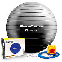 Мяч для фитнеса (фитбол) Power System PS-4011 Ø55 cm PRO Gymball Black BKA