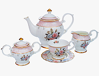 Чайный фарфоровый сервиз Lefard Цветы 15 предметов,чашка 180 мл 586-349 Не медли покупай!