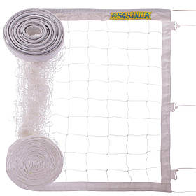 Сітка для волейболу Эконом10 Норма NEW SO-0945 (синтетичний шнур 2,5 мм, р-н 9,5х1м, осередок 10х10см, метал.