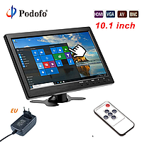 FPV Монитор Podofo K101 10 дюймов 1024х600 HDMI / AV / VGA / BNC / USB lcd5802