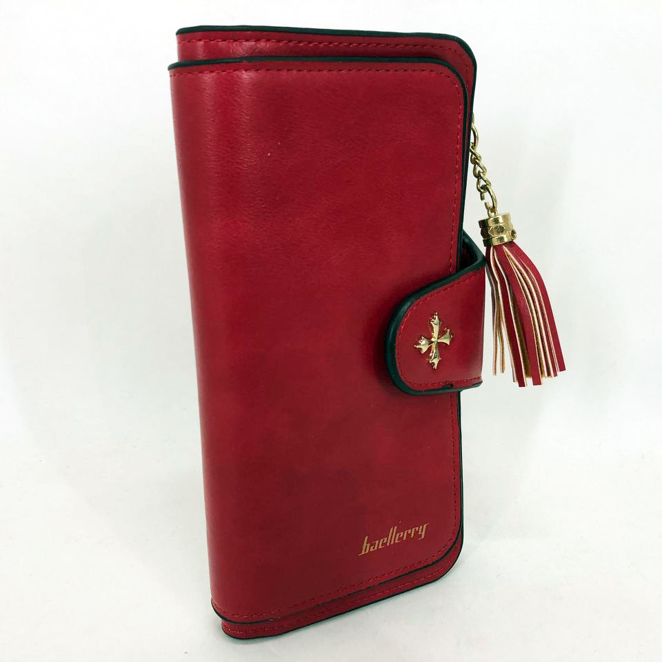 Клатч портмоне гаманець Baellerry N2341, Жіночий ексклюзивний гаманець, Невеликий гаманець. Колір: червоний BKA