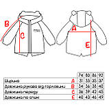 Дитяча демісезонна куртка парка Казкові квіти, 74 розмір, фото 4