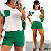 Жіночий повсякденний костюм, футболка та шорти, фото 3