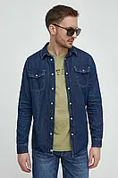 Urbanshop com ua Джинсова сорочка Pepe Jeans чоловіча колір синій slim класичний комір РОЗМІР ЗАПИТУЙТЕ