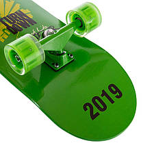 Скейтборд в зборі (роликова дошка) з світяться колесами LUKAI SK-1245-2 (колесо-PU, р-р деки см, зелений), фото 2