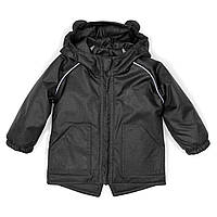 Дитяча демісезонна куртка парка Чорна, 74 розмір