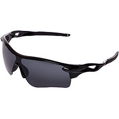 Cпортивні сонячні окуляри велокалочки Oakley 612 Black