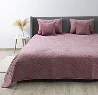 ВЕЛЮРОВОЕ ПОКРЫВАЛО ТЕП "VELOUR" 180*240 СМ MESA ROSE/РОМБ КРУГЛЫЙ