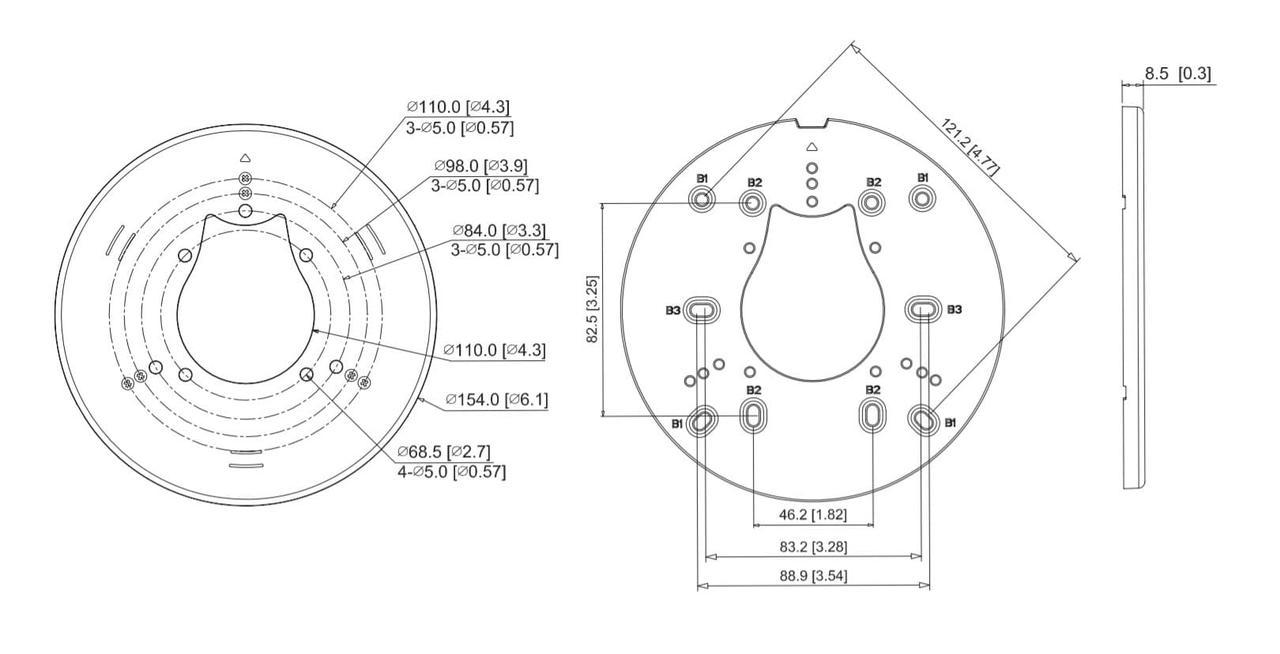 Монтажный адаптер для подвесного потолка Dahua DH-PFA200G CT, код: 7397469 - фото 2 - id-p2151132718