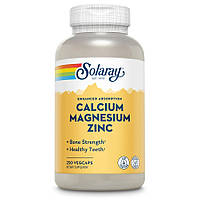 Витамины и минералы Solaray Calcium Magnesium Zinc, 250 вегакапсул