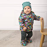 Дитяча демісезонна куртка парка Комікси, 74 розмір, фото 4