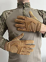 Тактические перчатки Mechanix M-Pact Койот, Перчатки военные