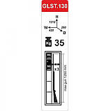 Збройовий сейф (1312х420х260мм.) Griffon GLST.130.K на 4 рушниці, фото 3