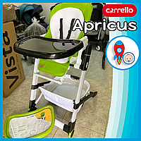 Стульчик для кормления Carrello Apricus CRL-14201 съемный столик, ремни безопасности, корзина