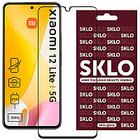 Защитное стекло SKLO 3D (full glue) для Xiaomi 12 Lite BKA