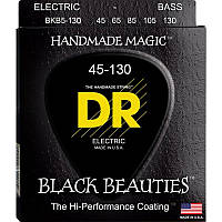 Струны для бас-гитары DR BKB5-130 Black Beauties K3 Coated Medium Bass 5-Strings 45-130 MD, код: 6555802