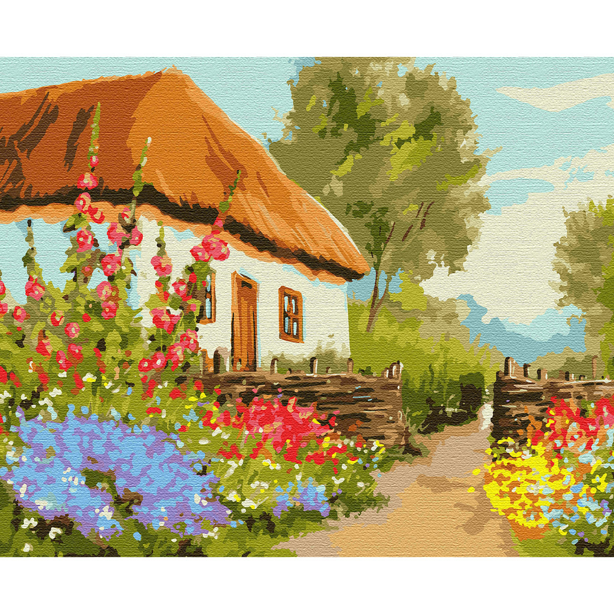 Картина за номерами SANTI Літо в селі 40*50
