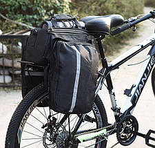 Велосумка-штани трансформер на багажник (переносна), фото 3