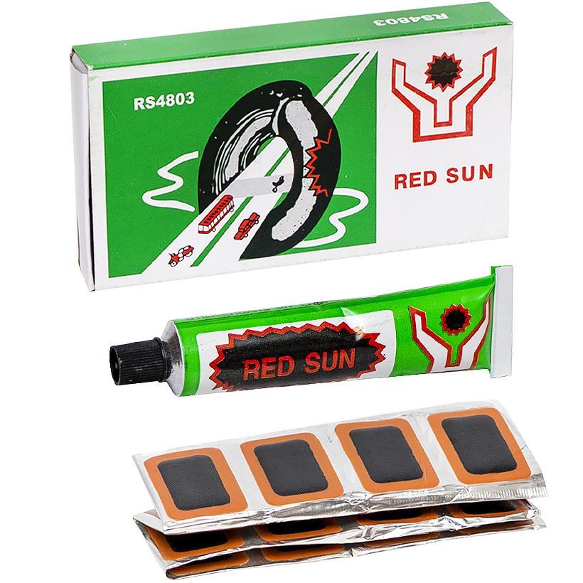 Гумові латки + клей 17х26мм 48 (штук)