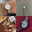 Сріблястий жіночий наручний годинник. Кварцовий жіночий годинник. Стильні жіночі наручні годинники., фото 6