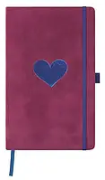 Блокнот Castelli, Velluto Heart, 13x21см, гладкий