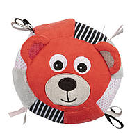 Игрушка-мячик мягкая с колокольчиком "BEARS" Canpol babies 68/074_cor, Time Toys