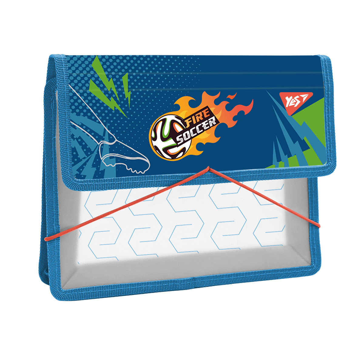 Папка для зошитів пластикова на резинці Yes Football В5, фото 1