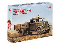 Сборная модель Немецкий легкий грузовик Typ 2,5-32 (1,5 ton) (ICM 35401) 1:35