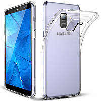 TPU чехол Epic Transparent 1,5mm для Samsung A530 Galaxy A8 (2018) BKA