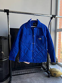 Куртка стьобана чоловіча весна-осінь синя без капюшона The North Face Blue Sky