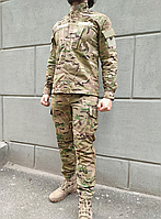 Военная форма мультикам ВСУ мужская на молнии, китель + штаны, воротник стойка, размер XL Не медли покупай!