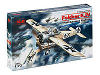 Сборная модель Немецкий истребитель Fokker E-IV (ICM 72111) 1:72