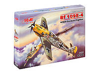 Сборная модель Немецкий истребитель Messerchmitt Bf-109 E4 (ICM 72132) 1:72