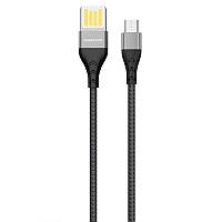 Дата кабель Borofone BU11 Tasteful USB to MicroUSB (1.2m) BKA