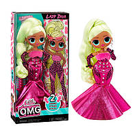 Кукла детская Леди Дива L.O.L. Surprise! 591597 серии "O.M.G. HoS" с аксессуарами, Time Toys