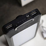 💙Повербанк PowerBank 20000 mAh №5 808 з сонячною панеллю, компас, ліхтар 20LED Чорний, фото 4