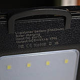 💙Повербанк PowerBank 20000 mAh №5 808 з сонячною панеллю, компас, ліхтар 20LED Чорний, фото 5