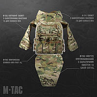 Комплект защиты от М-ТАС XL: плитоноска XL, горжилет, защита плеч и паха (фартук) BKA