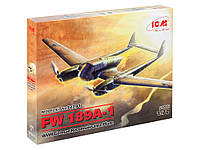 Сборная модель Немецкий самолет-разведчик Fw 189A-1 (ICM 72291) 1:72