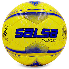 М'яч футбольний SALSA PRIMERA BALLONSTAR FB-4237 No5 PU жовтий-синій