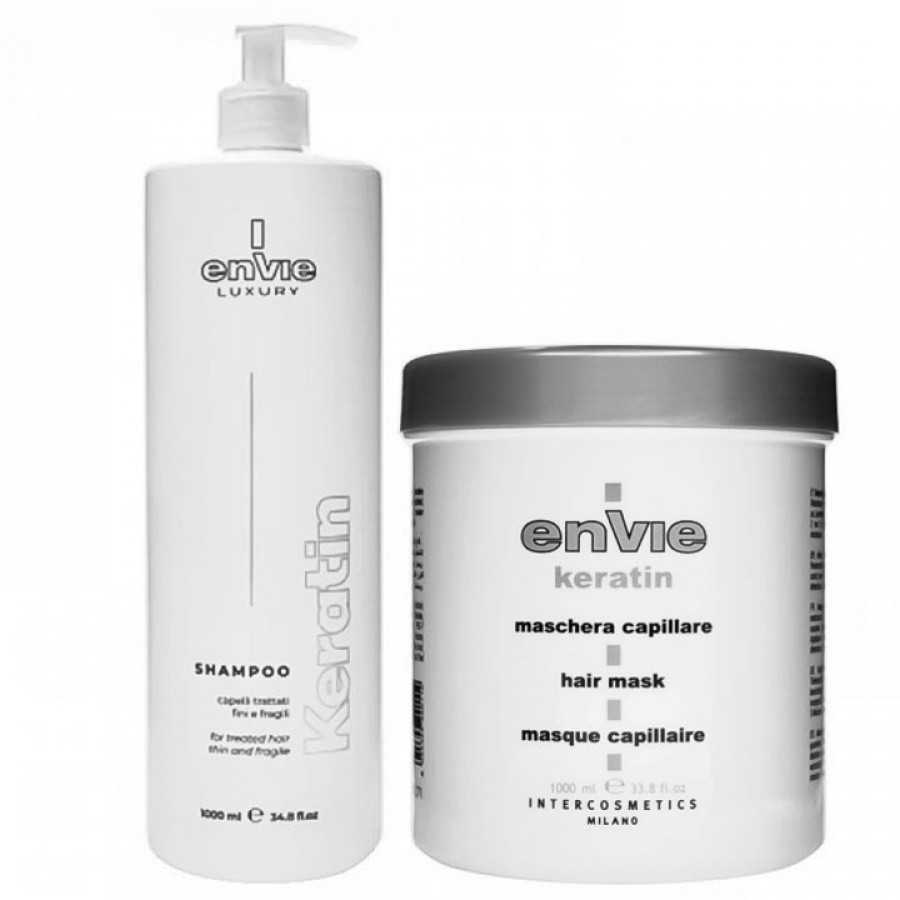 Набір Envie Luxury Keratin шампунь та маска для пошкодженого волосся з кератином (68046)
