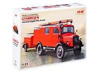 Сборная модель Германский легкий пожарный автомобиль L1500S LF 8 (ICM 35527) 1:35