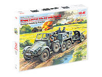 Сборная модель Немецкий трактор Krupp L2H143 Kfz.69 с пушкой PaK-36 (ICM 72461) 1:72