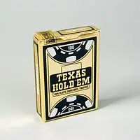 Техасский Холдем, 100% пластиковый большой индекс, колода из 54 карт, черный
