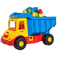 Детский грузовик с конструктором "Multi truck" Canpol babies 39221(Yellow-Blue), Vse-detyam