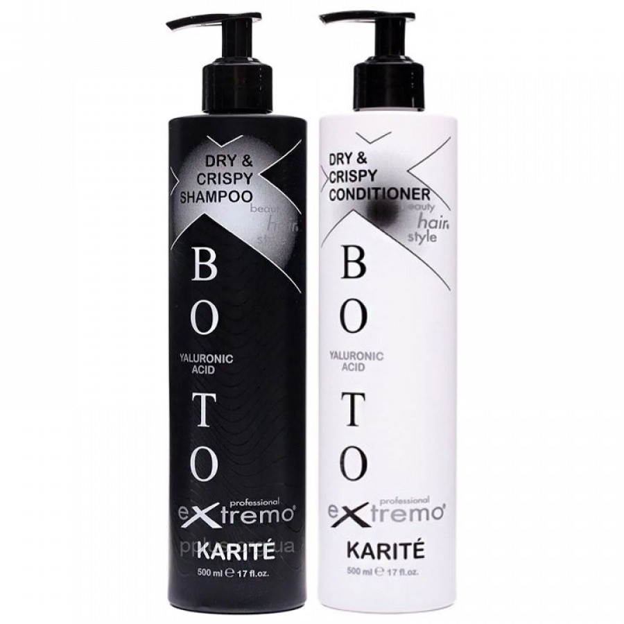 Набір Extremo Botox Dry&Crispy Karite шампунь і кондиціонер для сухого та кучерявого волосся з маслом каріте (67009)