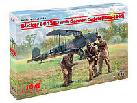 Збірна модель Bücker Bü 131D з німецькими кадетами (1939-1945 р.) (ICM 32034) 1:32