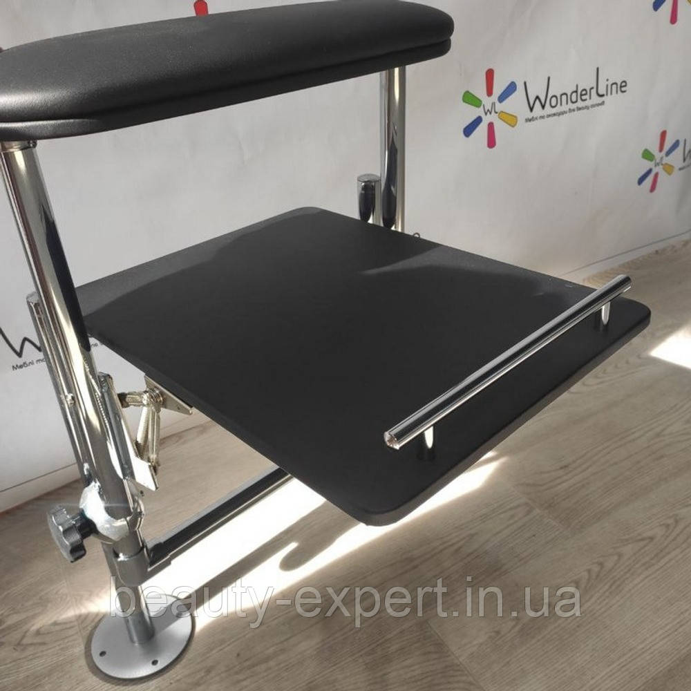 Підставка що вбудовувається для педикюру з полицею для майстра педикюрна підставка з кріпленням до подіуму BR Тера 8